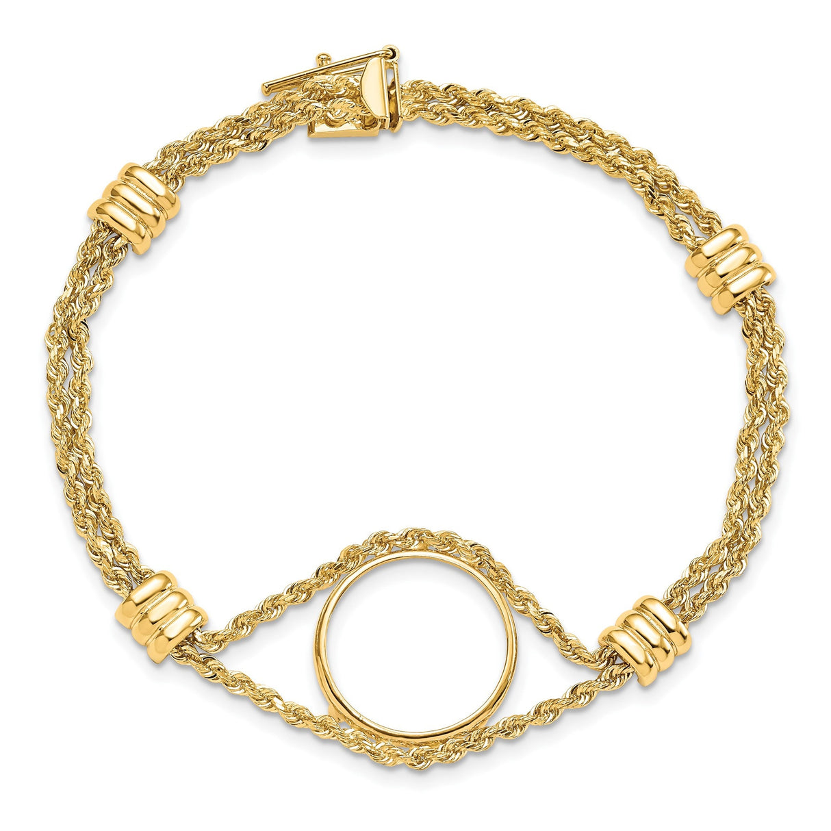 17 mm 14k Yellow Gold coin bezel for 16.5 mm Coin — additional image