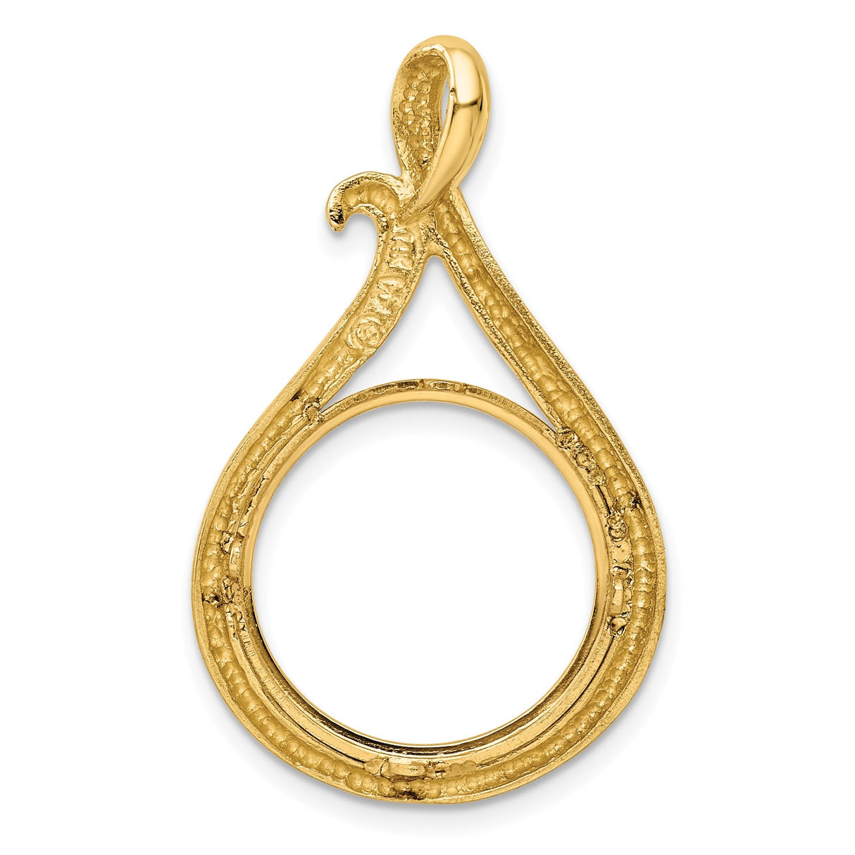 17 mm 14k Yellow Gold coin bezel for 16.5 mm Coin — additional image