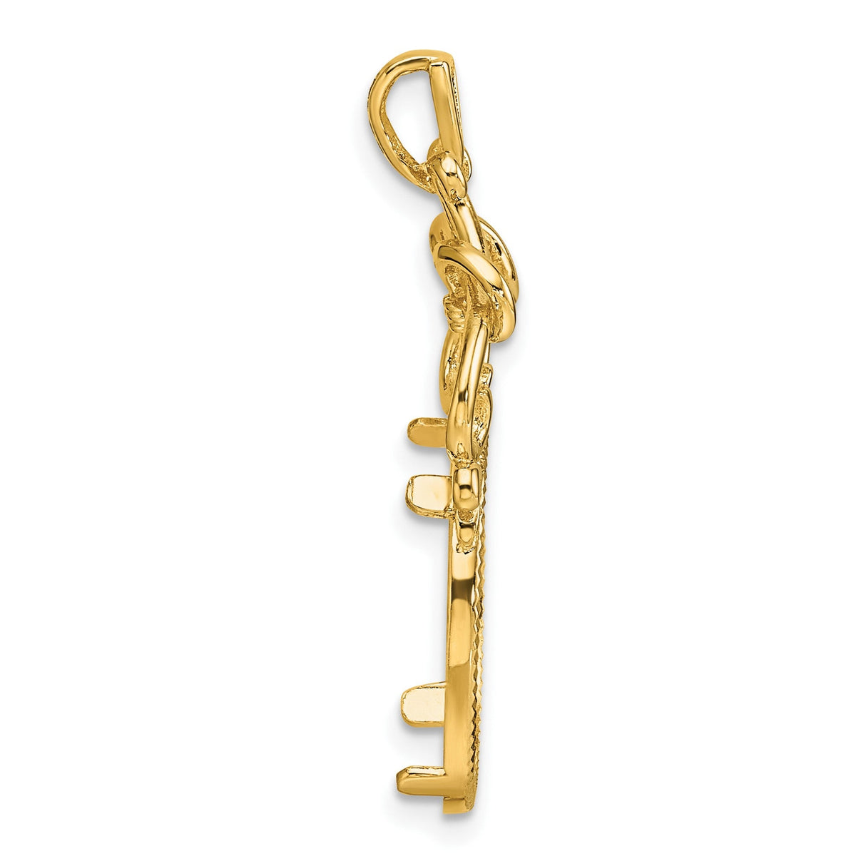 17 mm 14k Yellow Gold coin bezel for 16.5 mm Coin — alternate view