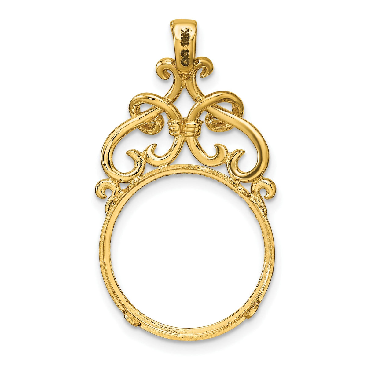 17 mm 14k Yellow Gold coin bezel for 16.5 mm Coin — additional image