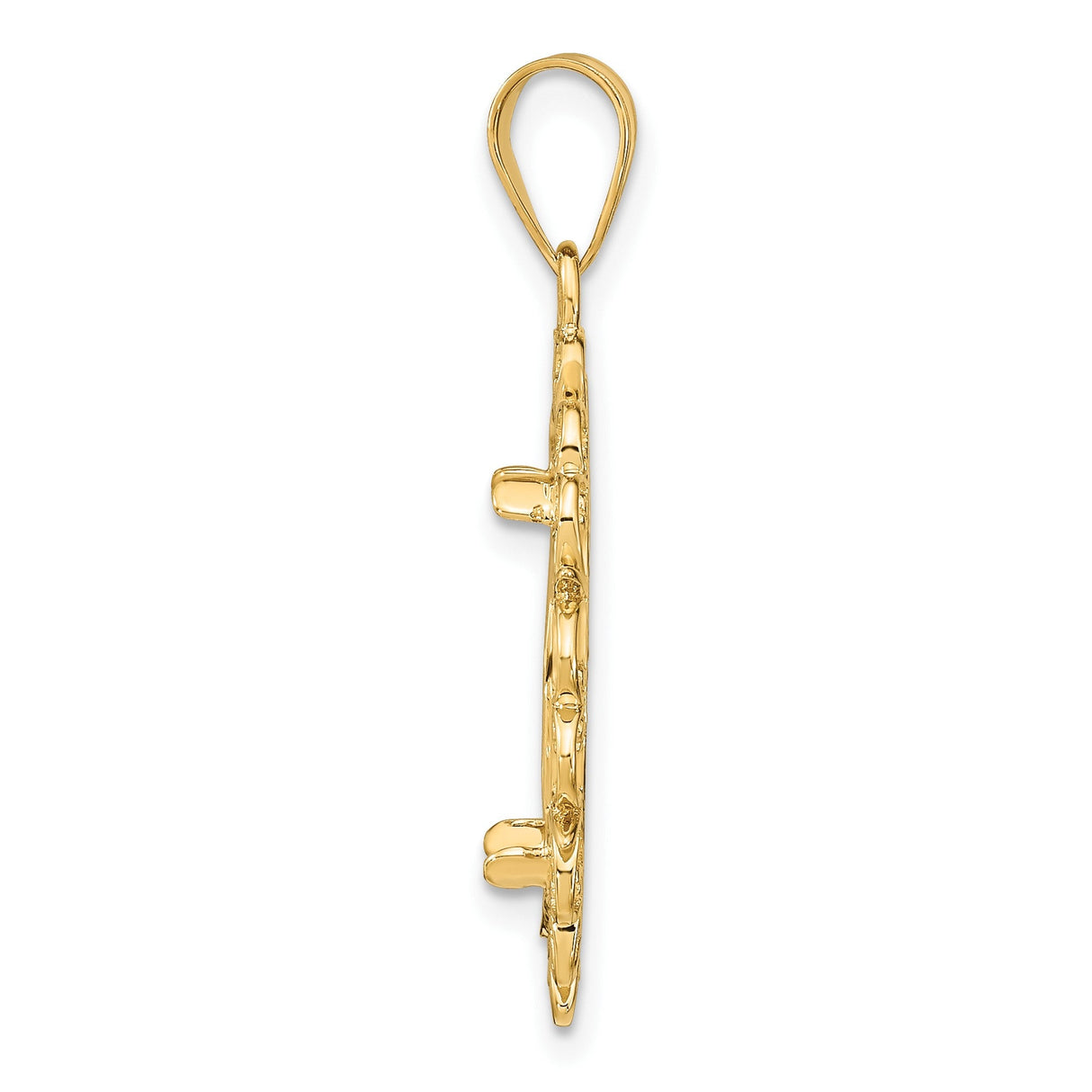 17 mm 14k Yellow Gold coin bezel for 16.5 mm Coin — alternate view