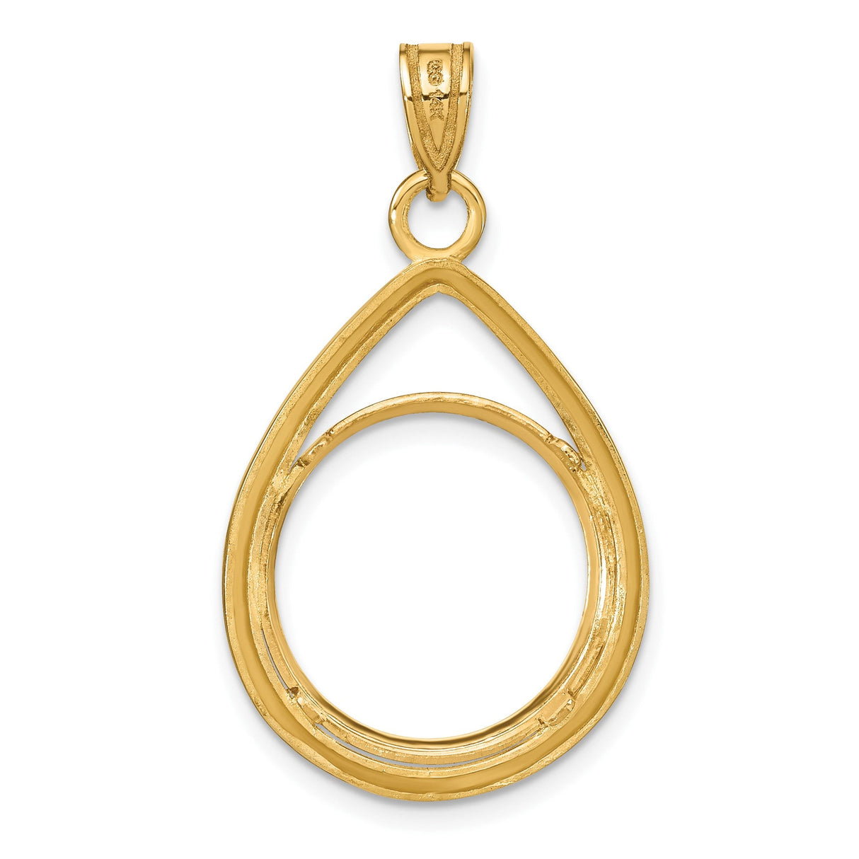 17 mm 14k Yellow Gold coin bezel for 16.5 mm Coin — additional image