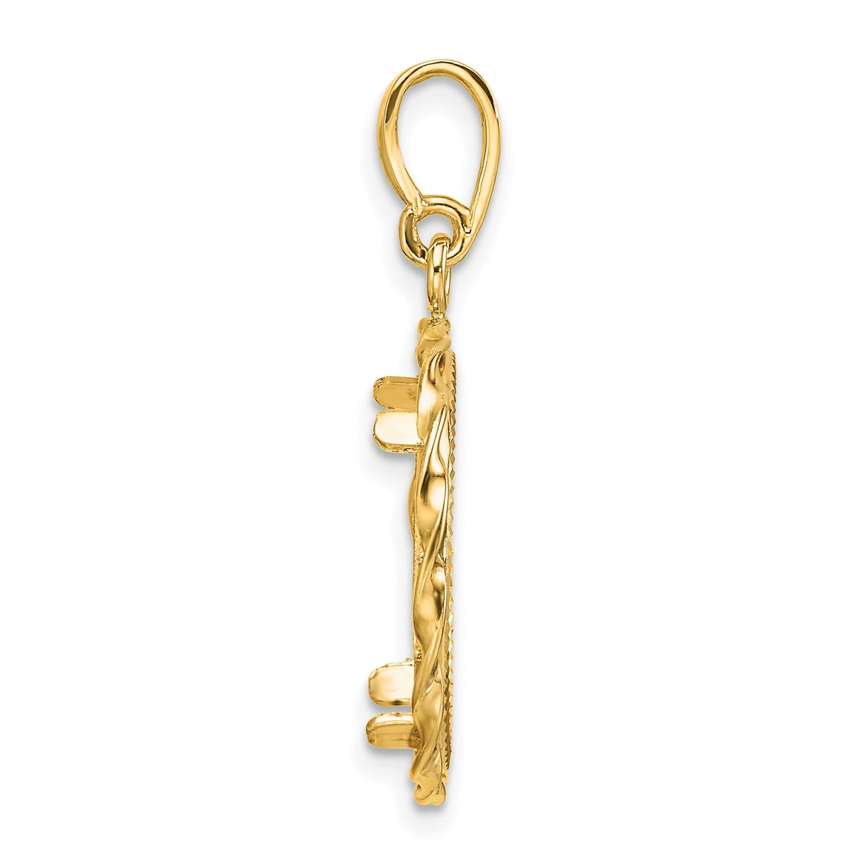 17 mm 14k Yellow Gold coin bezel for 16.5 mm Coin — alternate view