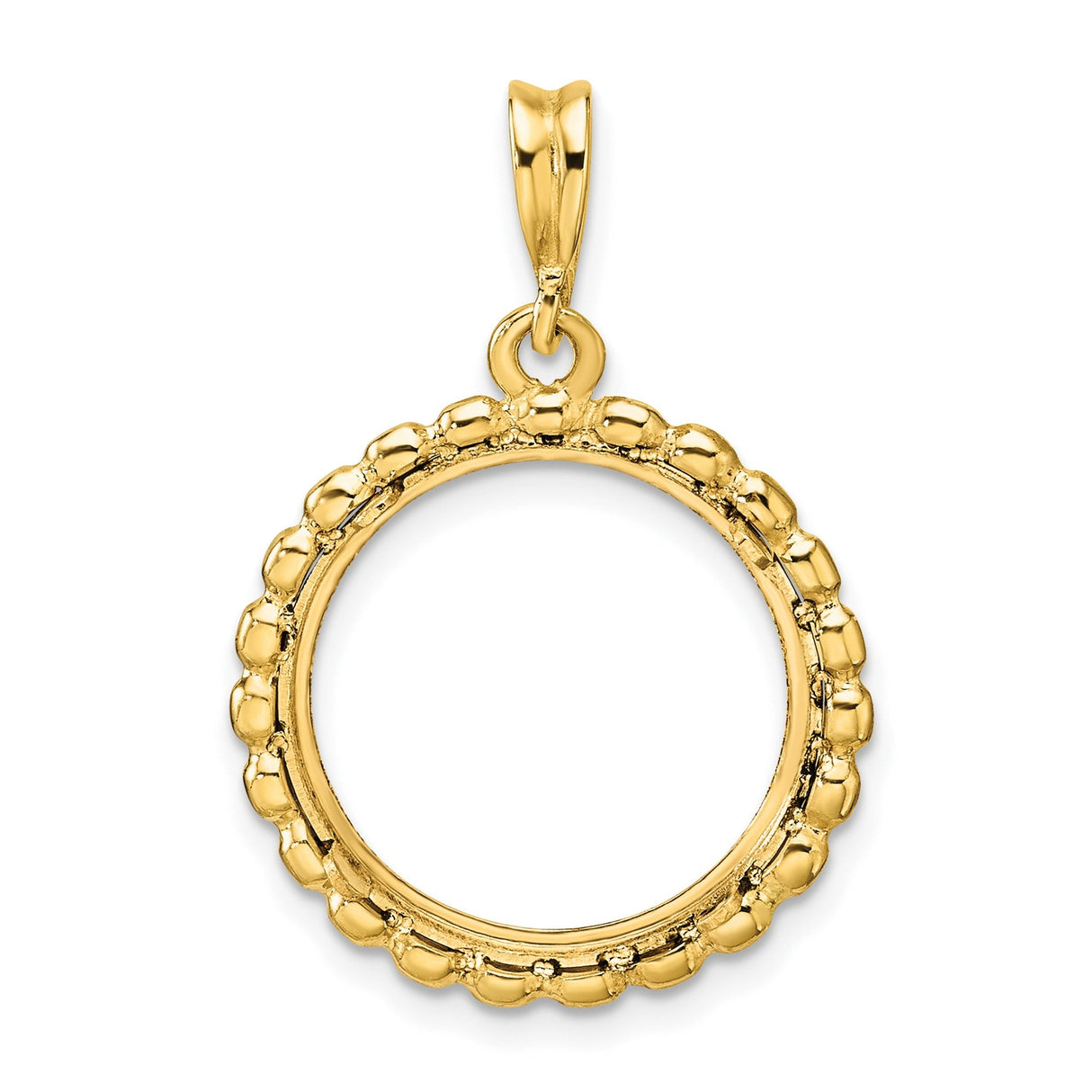 17 mm 14k Yellow Gold coin bezel for 16.5 mm Coin — additional image