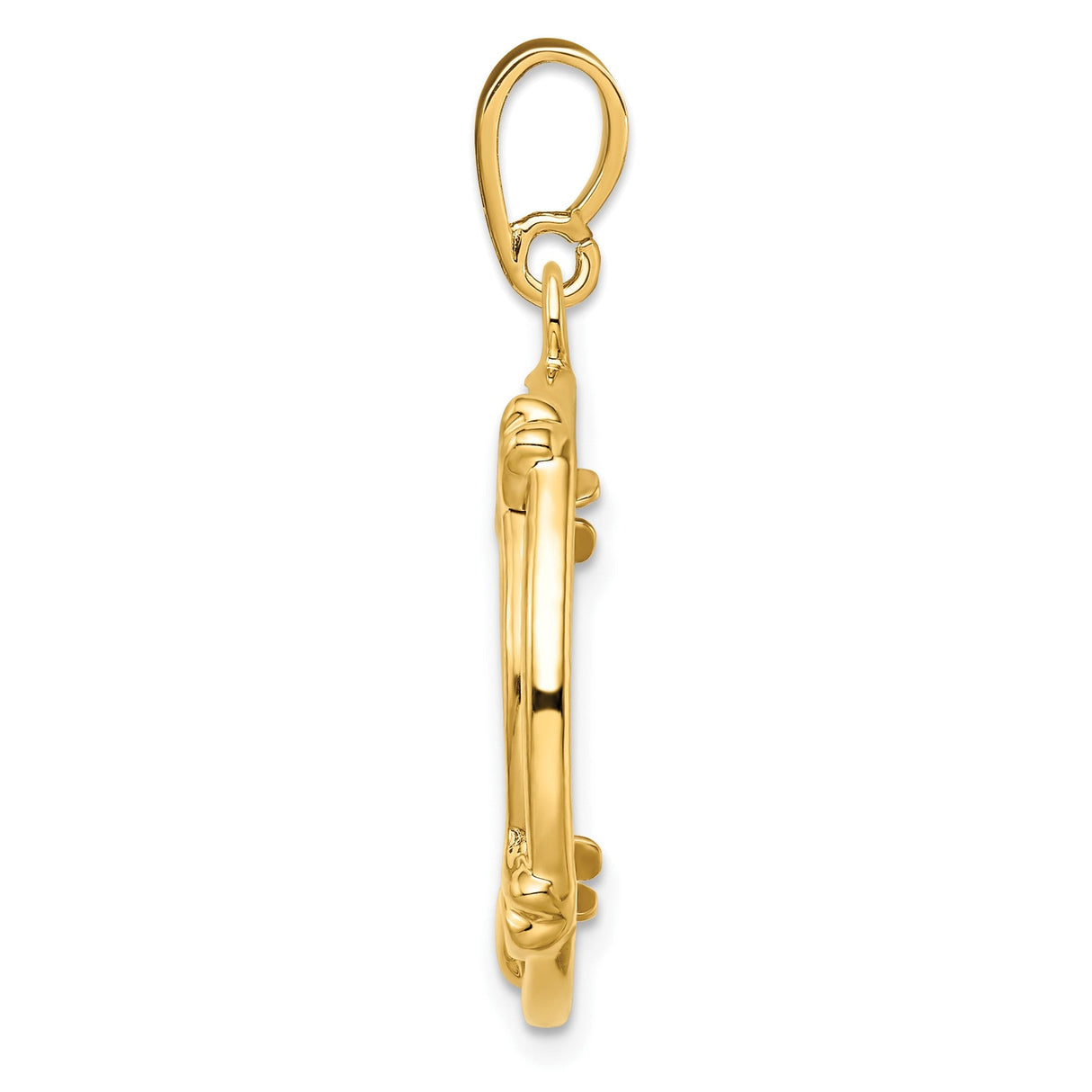 17 mm 14k Yellow Gold coin bezel for 16.5 mm Coin — alternate view