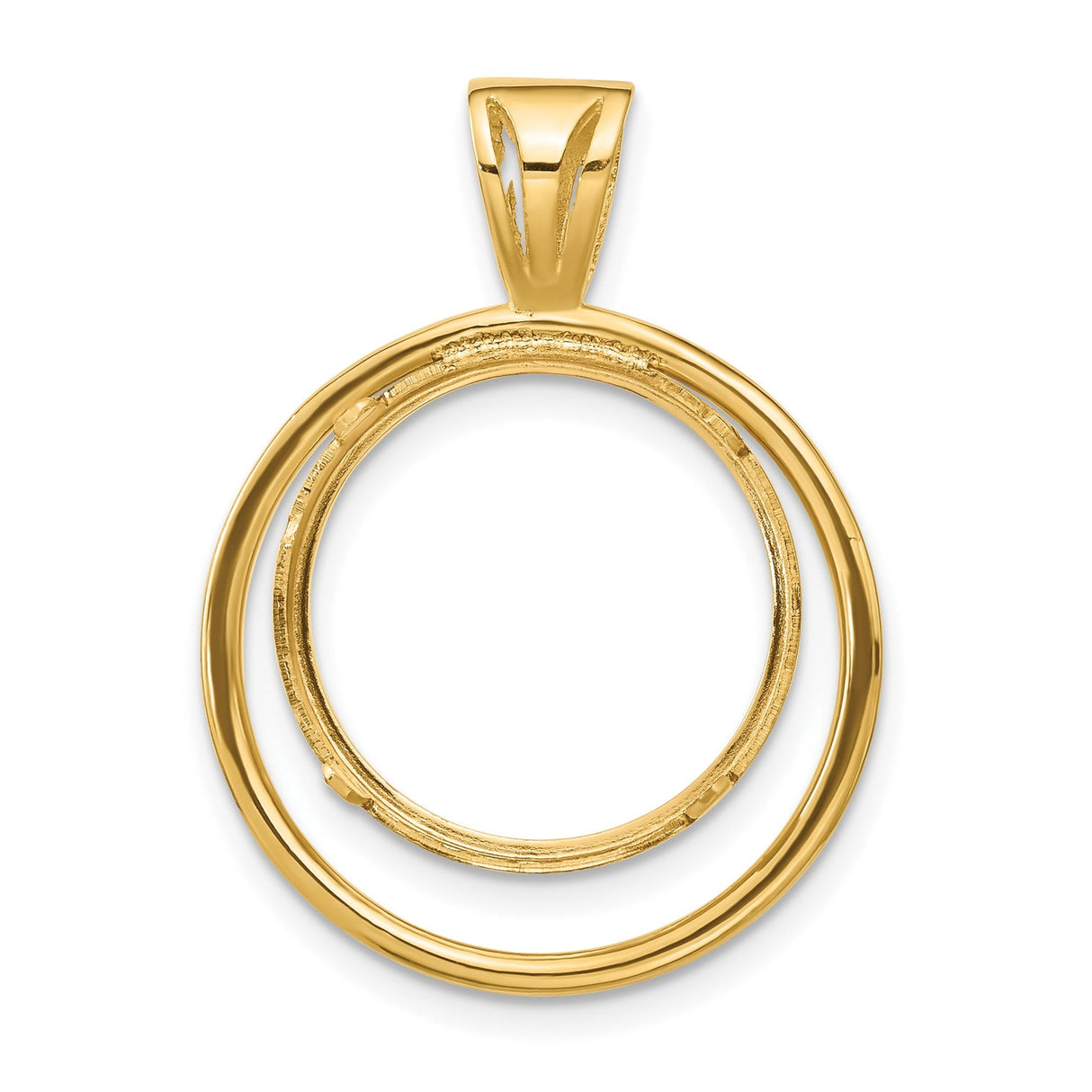 17 mm 14k Yellow Gold coin bezel for 16.5 mm Coin — additional image