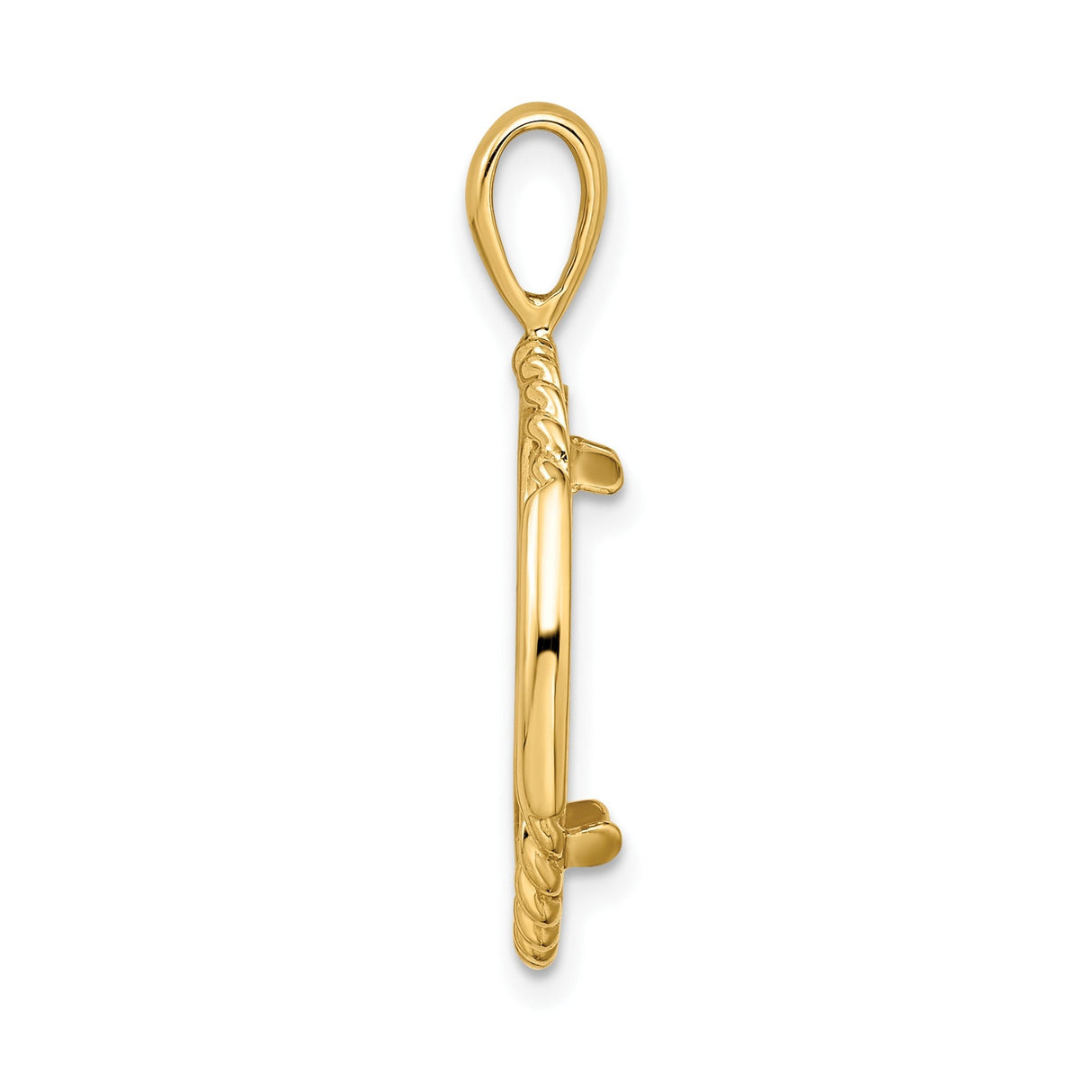 17 mm 14k Yellow Gold coin bezel for 16.5 mm Coin — alternate view