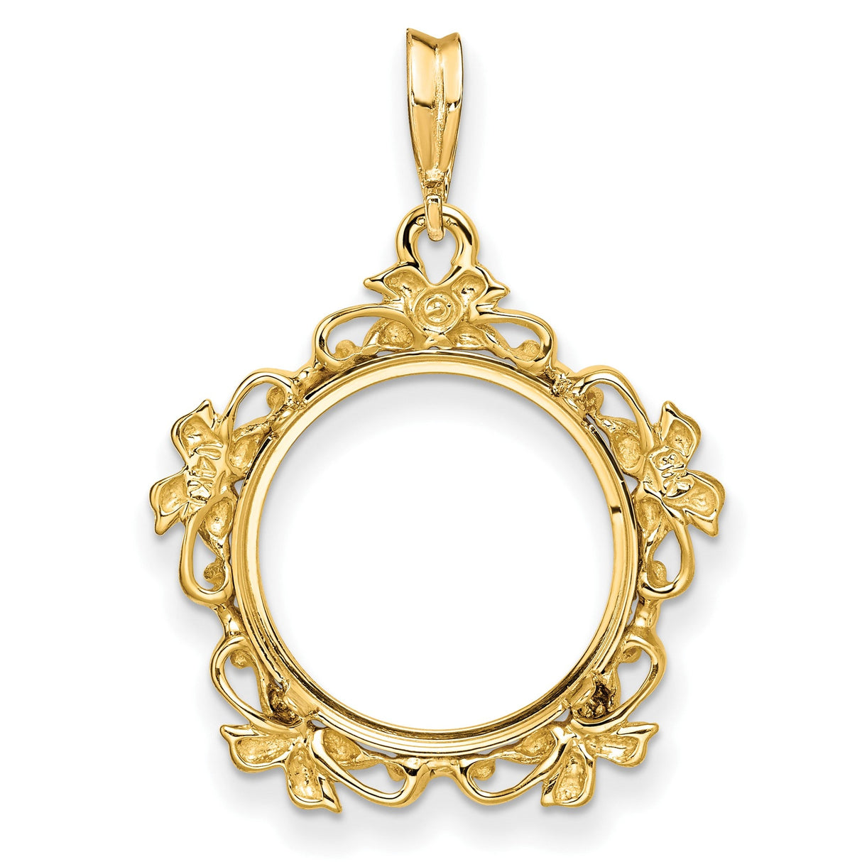 17 mm 14k Yellow Gold coin bezel for 16.5 mm Coin — additional image