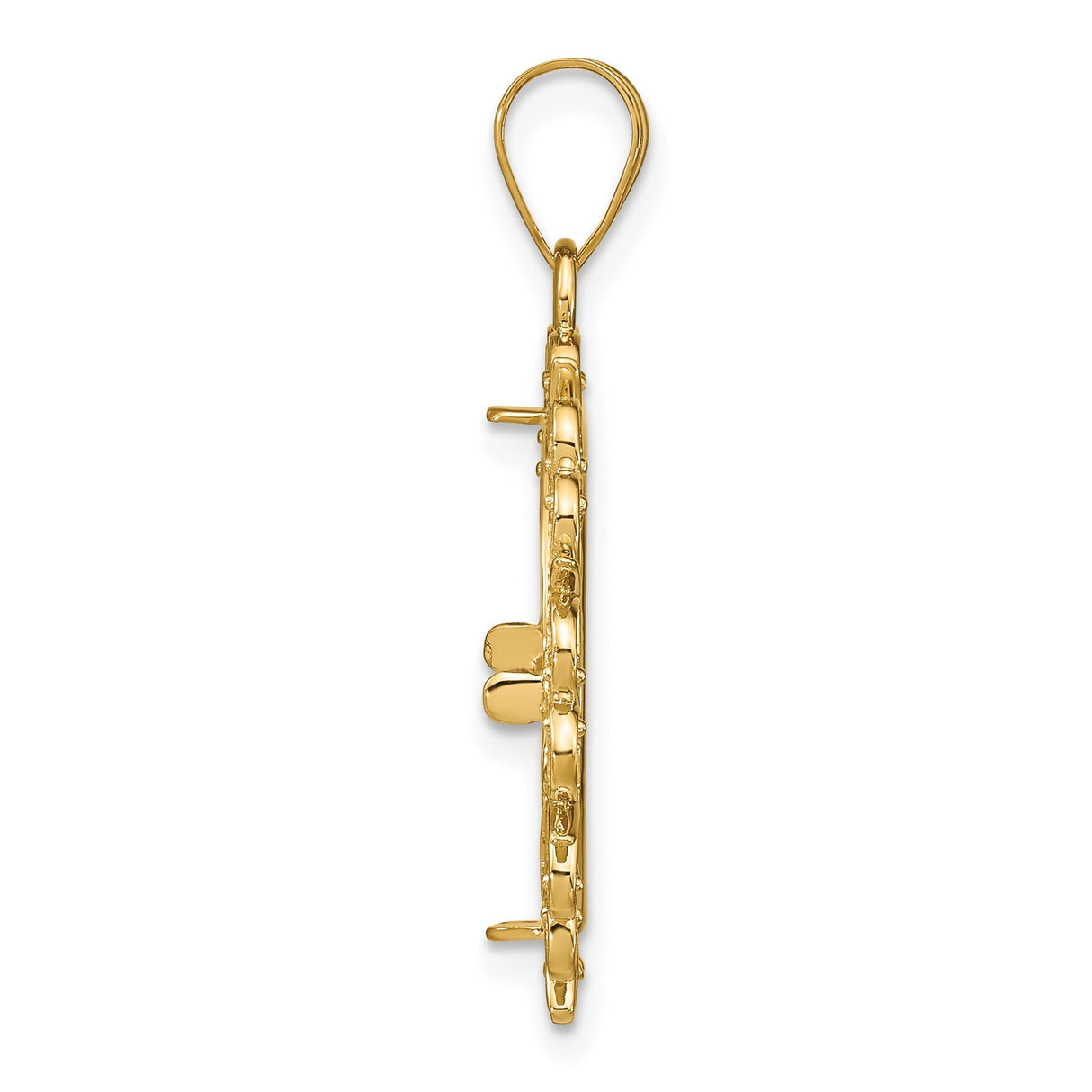 17 mm 14k Yellow Gold coin bezel for 16.5 mm Coin — alternate view