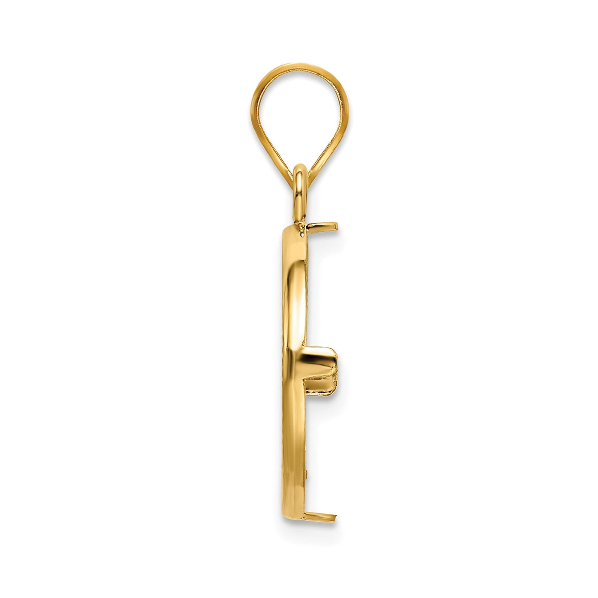 17 mm 14k Yellow Gold coin bezel for 16.5 mm Coin — alternate view