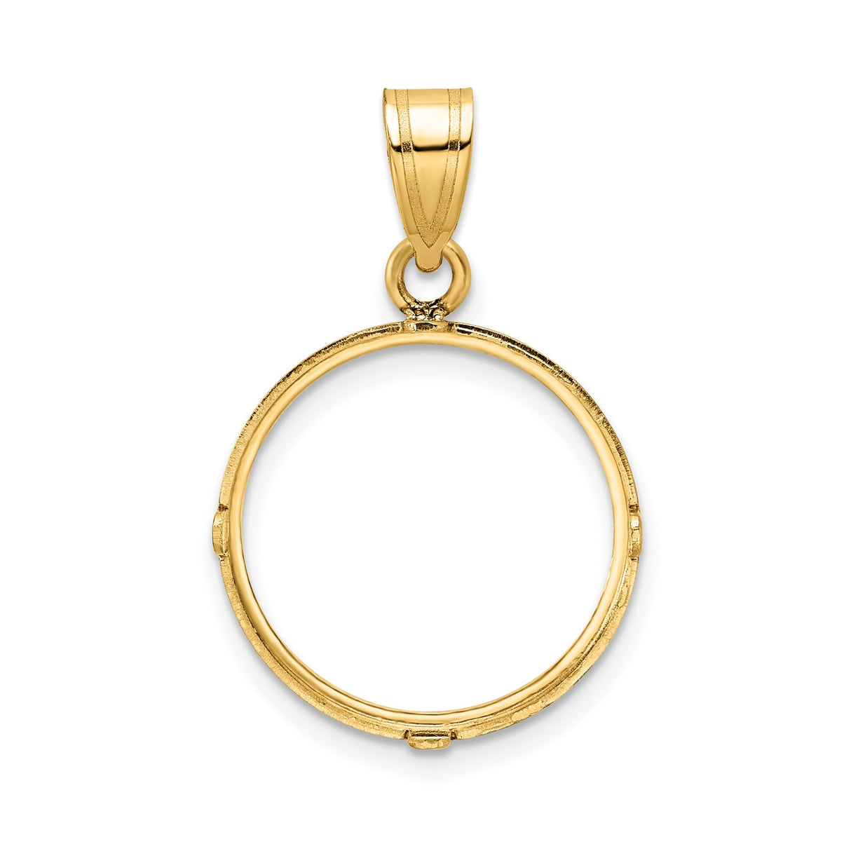 17 mm 14k Yellow Gold coin bezel for 16.5 mm Coin — additional image