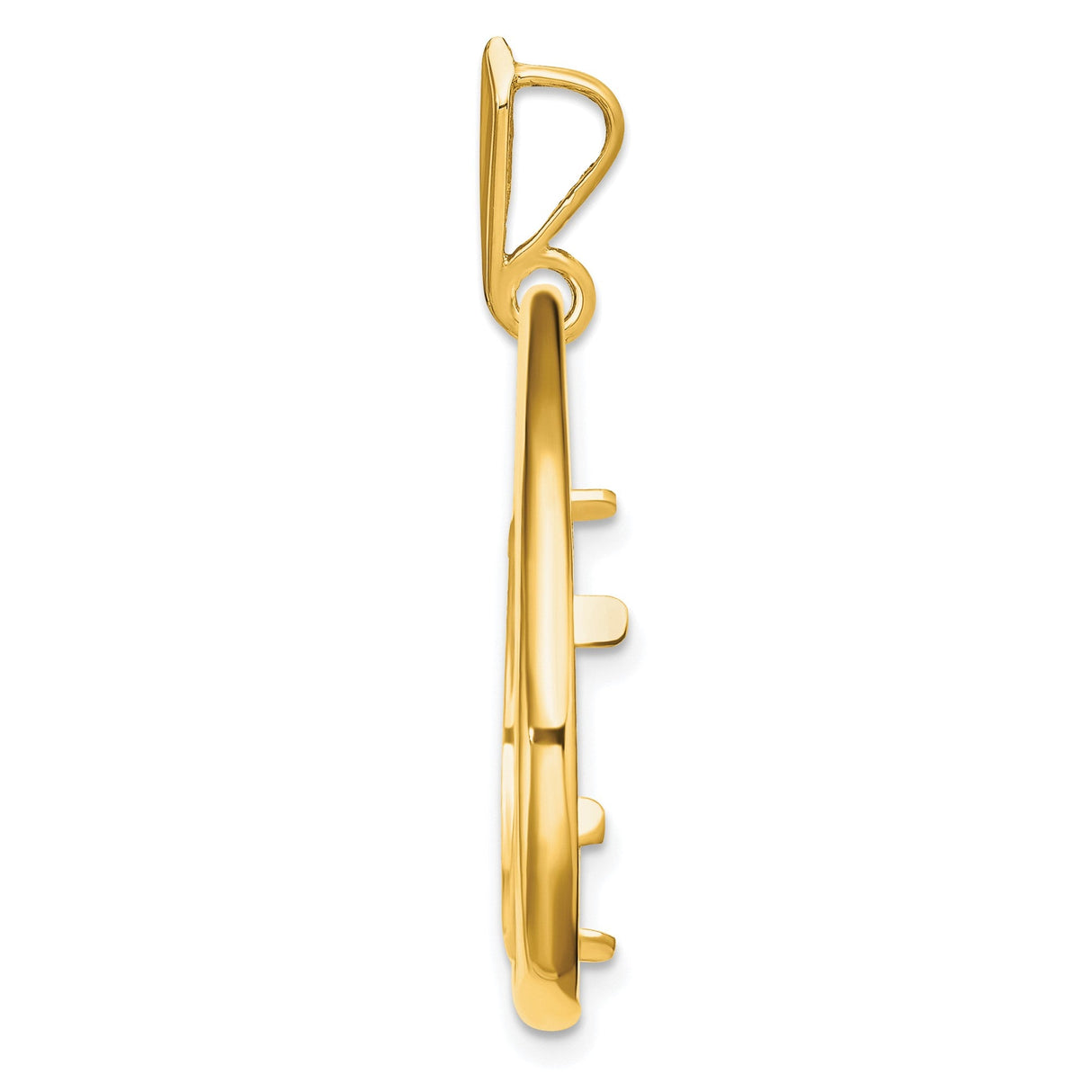 17 mm 14k Yellow Gold coin bezel for 16.5 mm Coin — alternate view