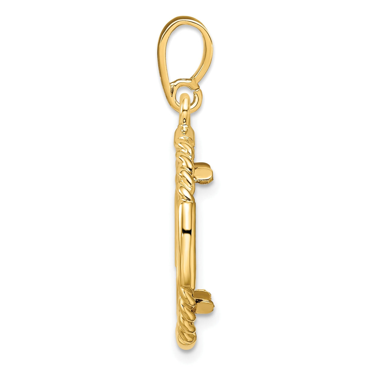 17 mm 14k Yellow Gold coin bezel for 16.5 mm Coin — alternate view