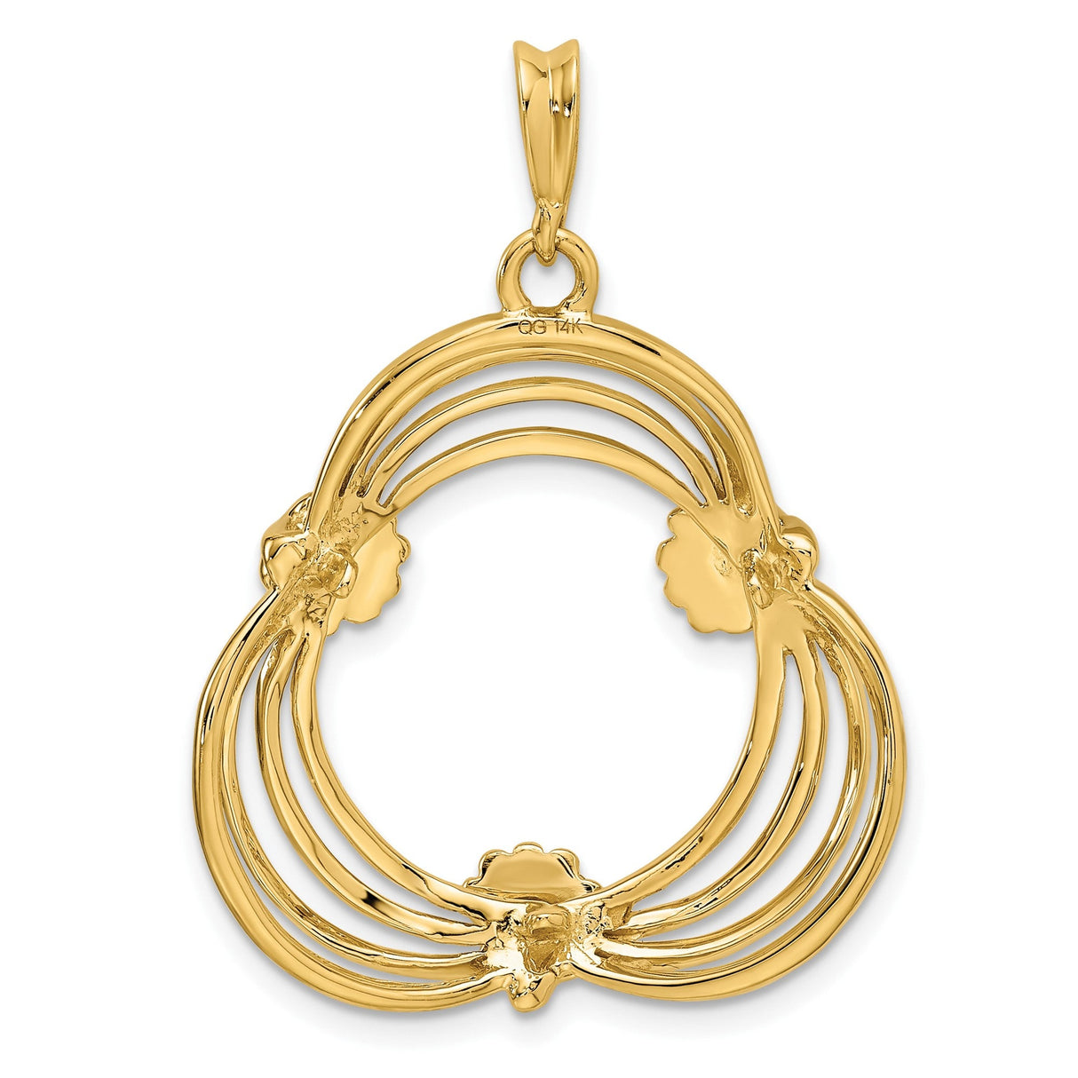 17 mm 14k Yellow Gold coin bezel for 16.5 mm Coin — additional image