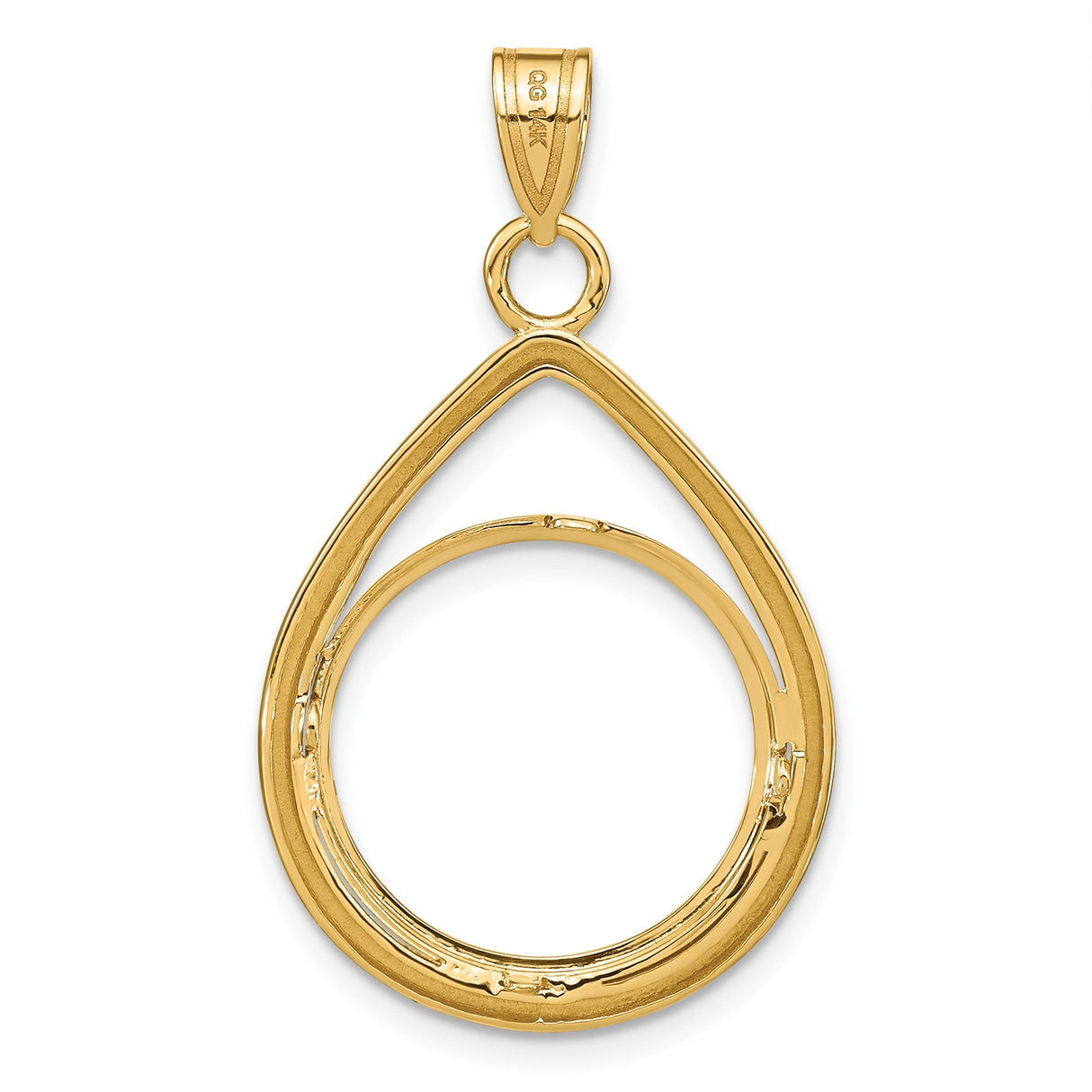 17 mm 14k Yellow Gold coin bezel for 16.5 mm Coin — additional image