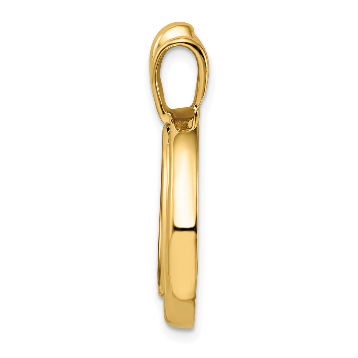 17 mm 14k Yellow Gold coin bezel for 16.5 mm Coin — alternate view