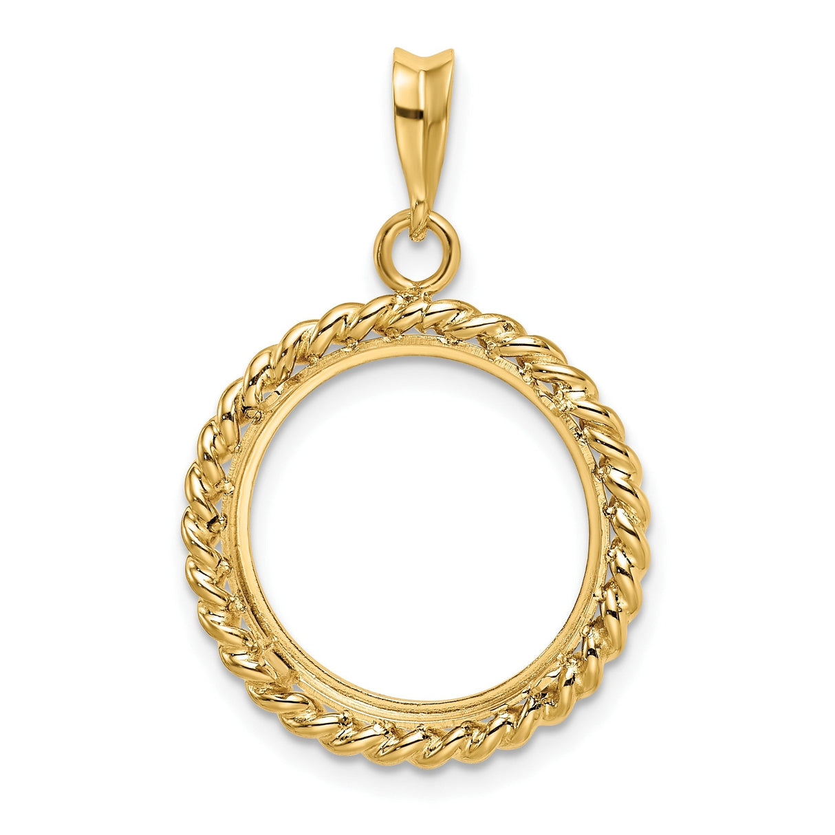 17 mm 14k Yellow Gold coin bezel for 16.5 mm Coin — additional image