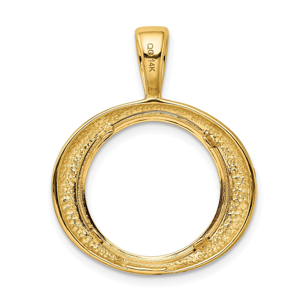 17 mm 14k Yellow Gold coin bezel for 16.5 mm Coin — additional image