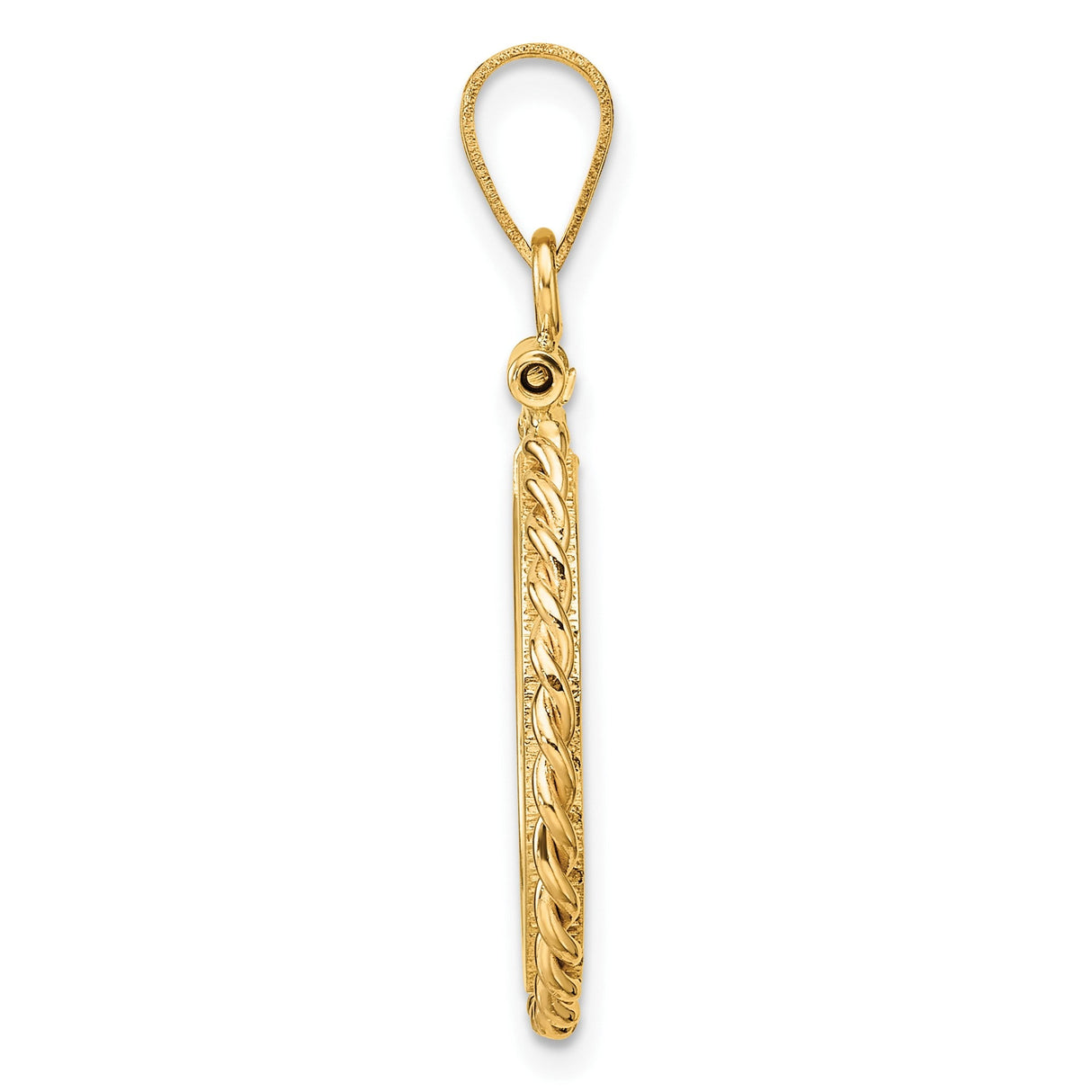 17 mm 14k Yellow Gold coin bezel for 16.5 mm Coin — alternate view