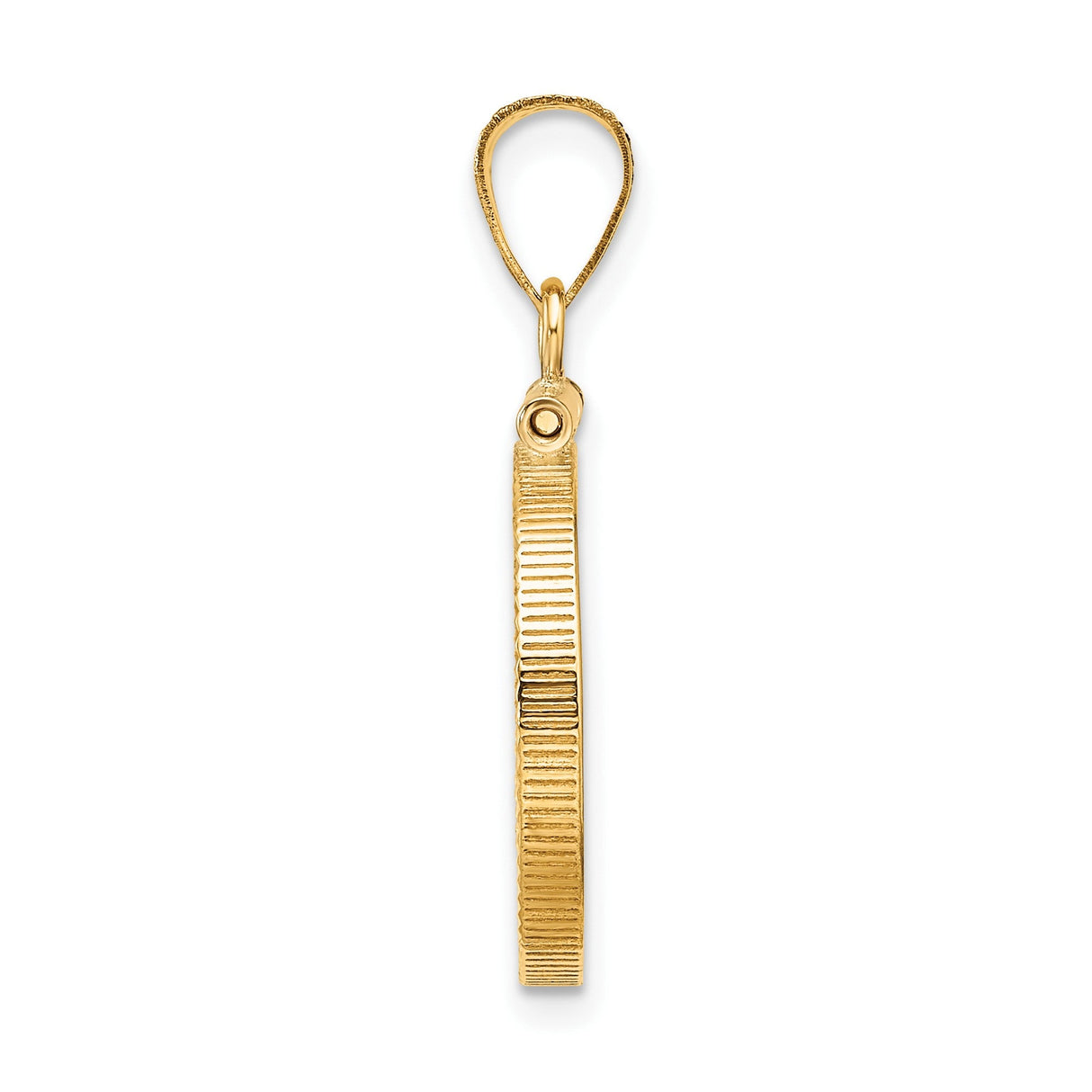 17 mm 14k Yellow Gold coin bezel for 16.5 mm Coin — alternate view