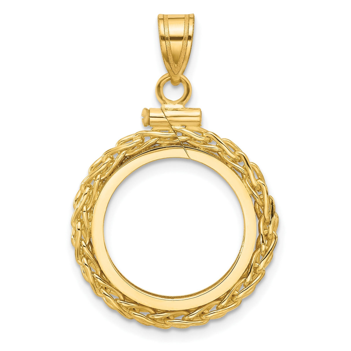 17 mm 14k Yellow Gold coin bezel for 16.5 mm Coin — additional image