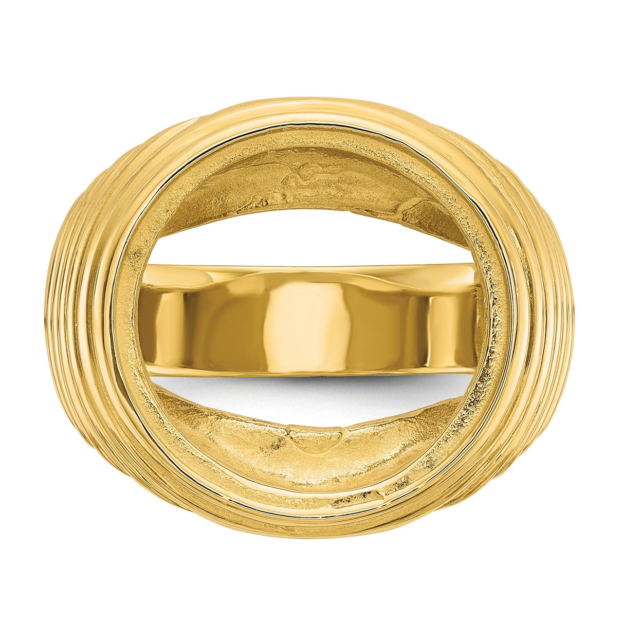 17 mm 14k Yellow Gold coin bezel for 16.5 mm Coin — additional image