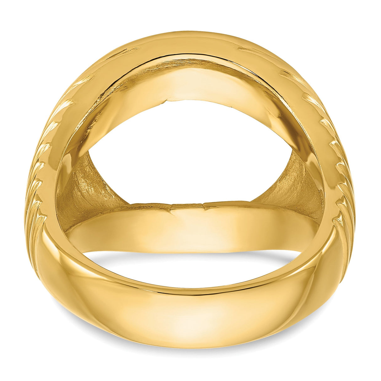 17 mm 14k Yellow Gold coin bezel for 16.5 mm Coin — additional image