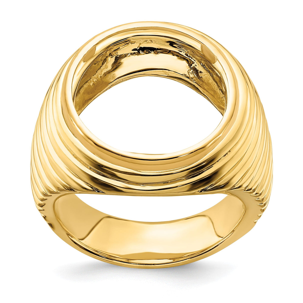 17 mm 14k Yellow Gold coin bezel for 16.5 mm Coin — additional image