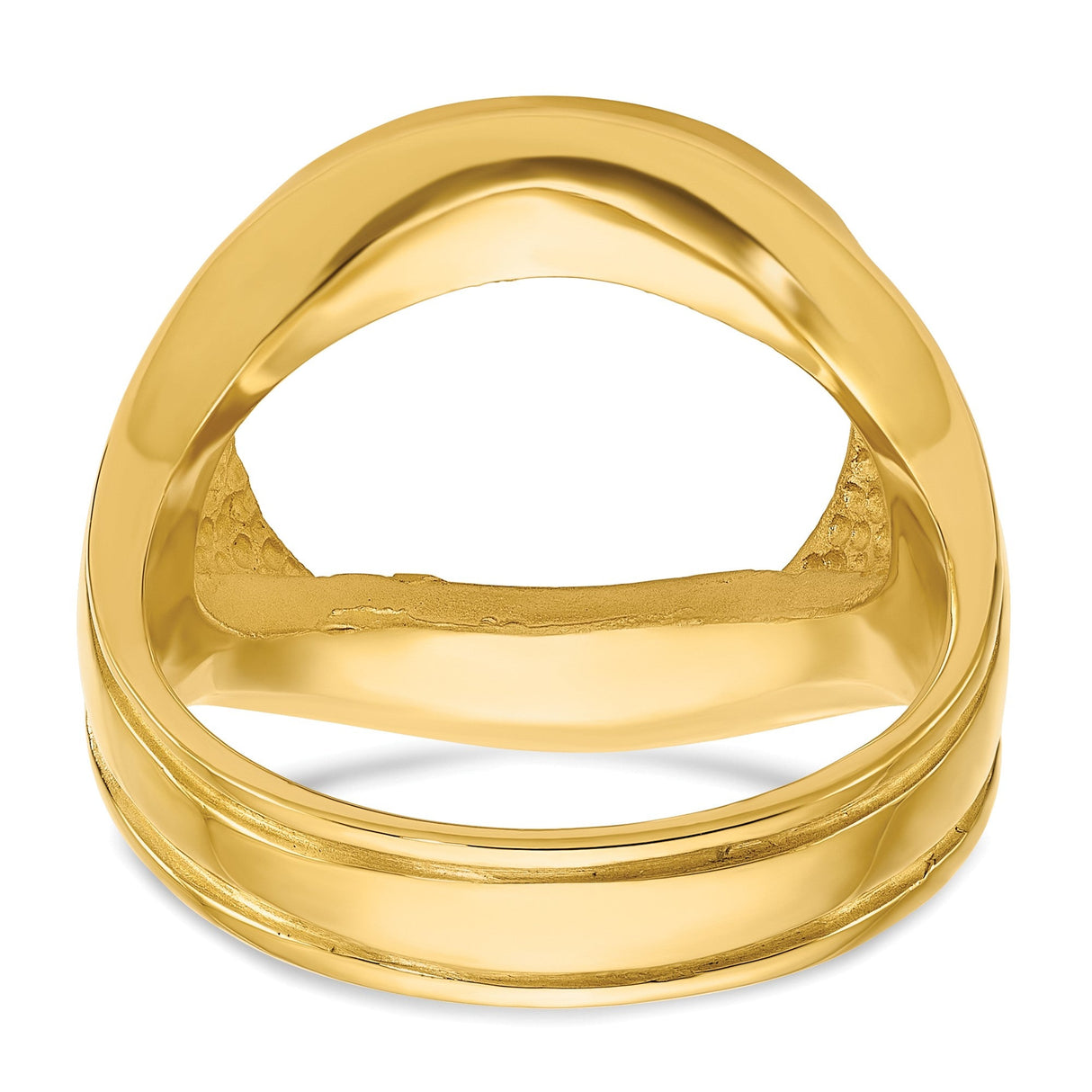 17 mm 14k Yellow Gold coin bezel for 16.5 mm Coin — additional image