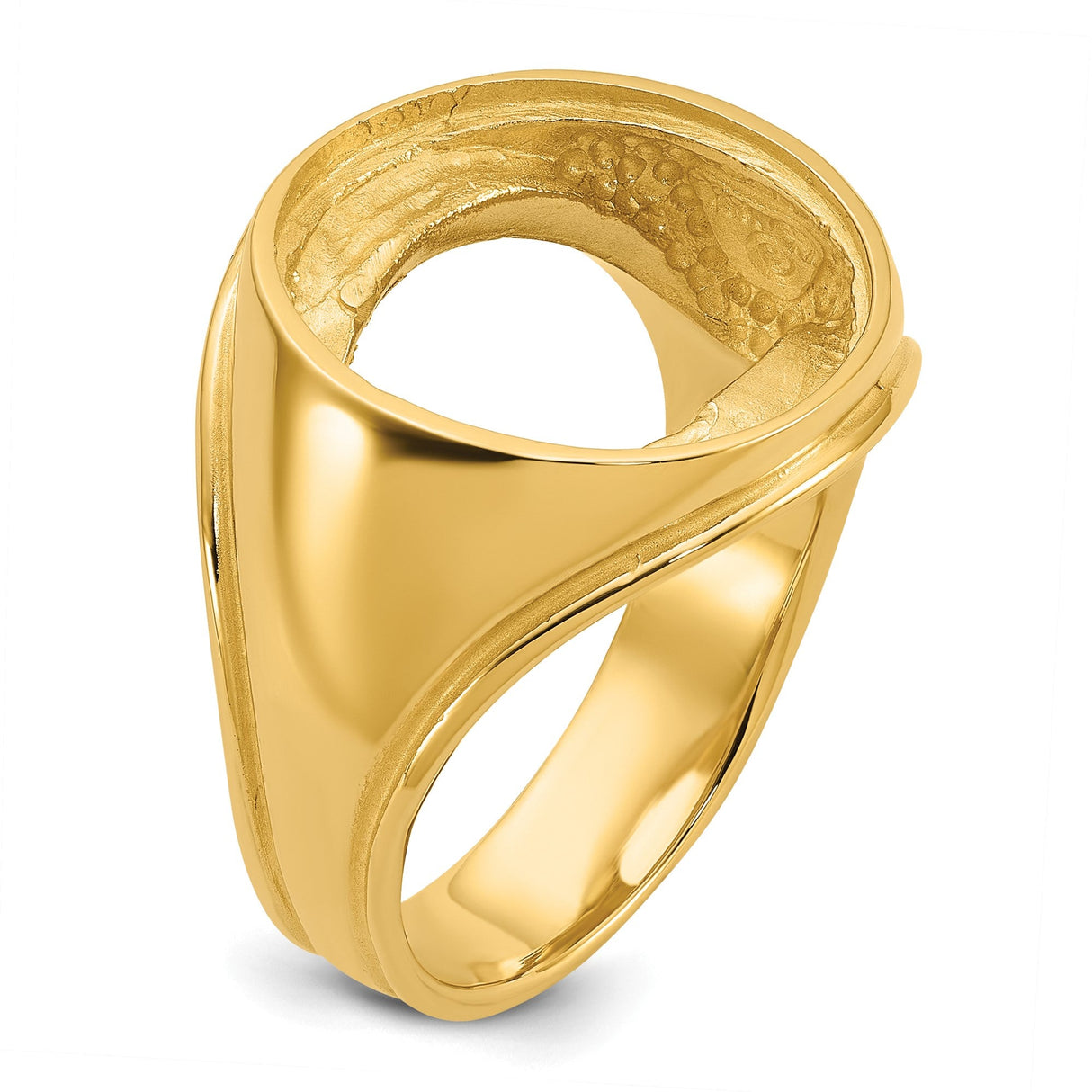 17 mm 14k Yellow Gold coin bezel for 16.5 mm Coin — additional image