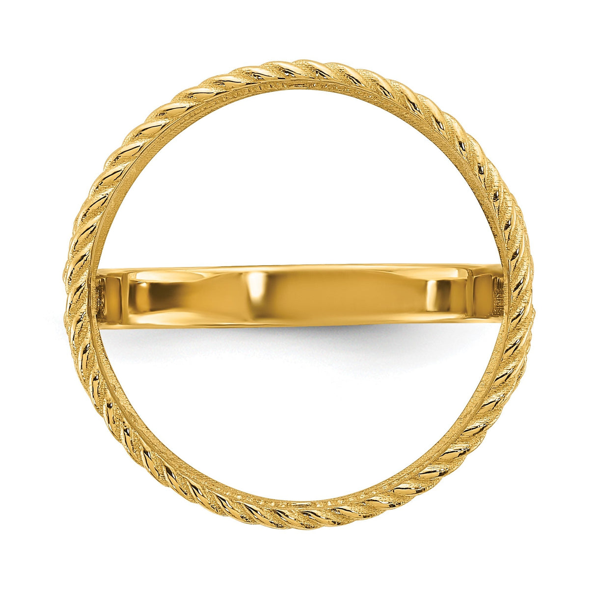 17 mm 14k Yellow Gold coin bezel for 16.5 mm Coin — additional image
