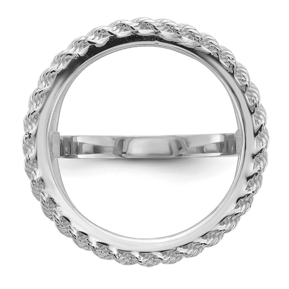 17 mm 14k White Gold coin bezel for 16.5 mm Coin — additional image