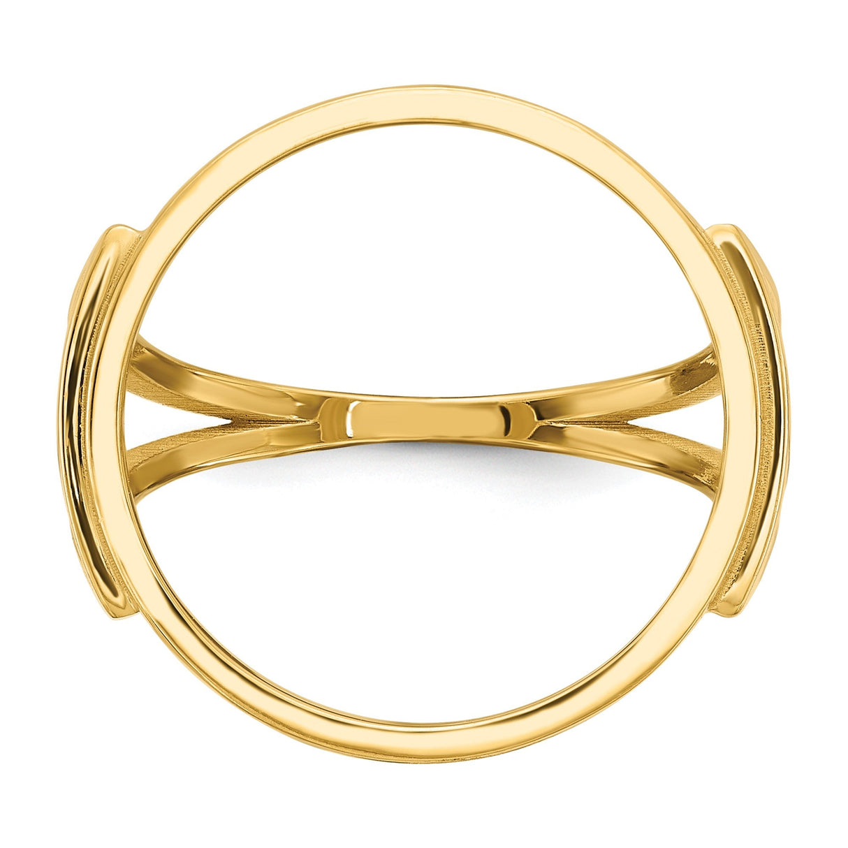 17 mm 14k Yellow Gold coin bezel for 16.5 mm Coin — additional image