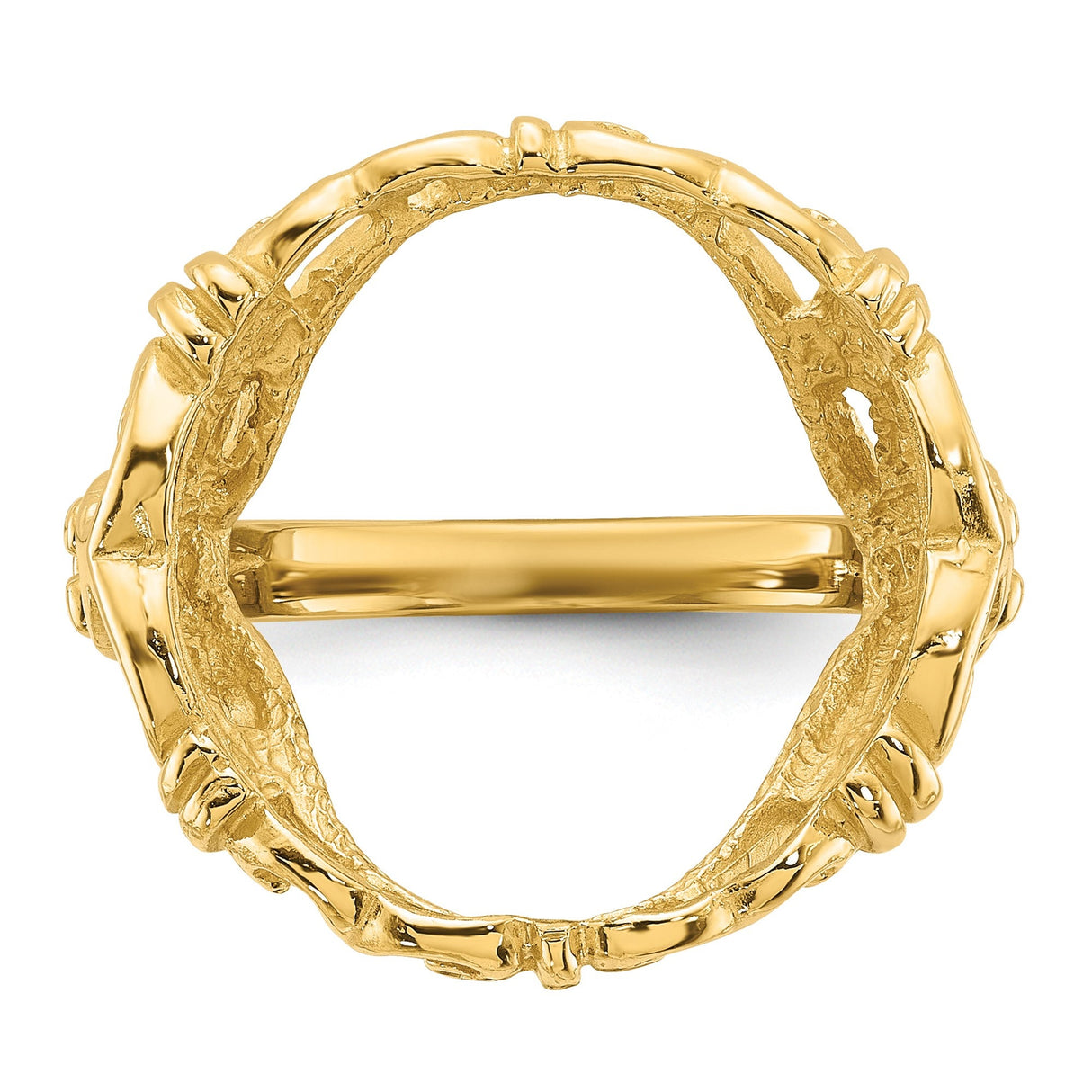 17 mm 14k Yellow Gold coin bezel for 16.5 mm Coin — additional image