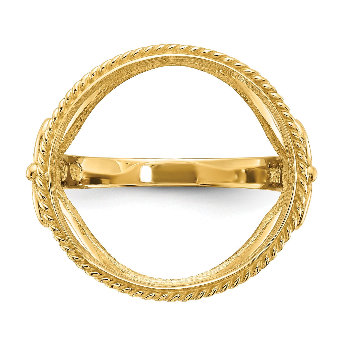 17 mm 14k Yellow Gold coin bezel for 16.5 mm Coin — additional image