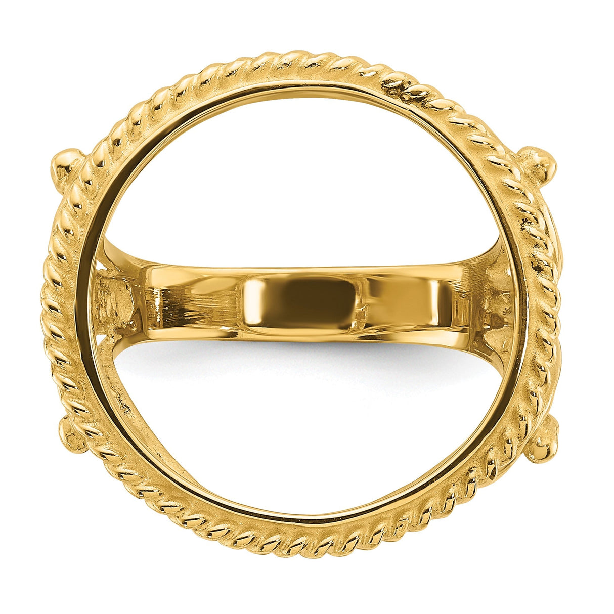 17 mm 14k Yellow Gold coin bezel for 16.5 mm Coin — additional image