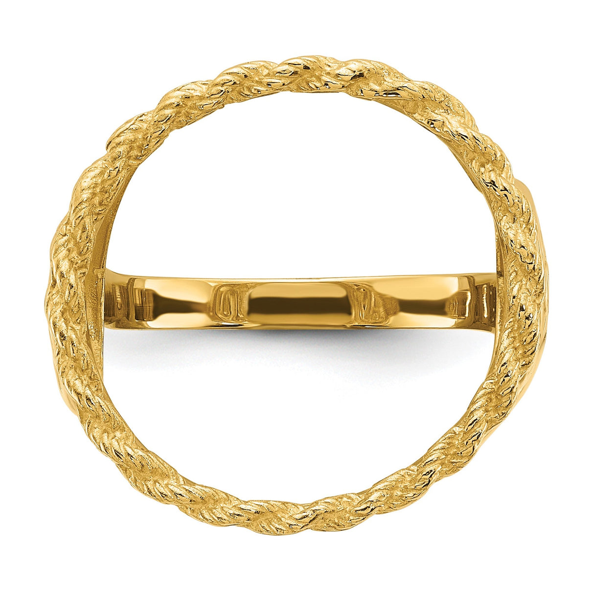 17 mm 14k Yellow Gold coin bezel for 16.5 mm Coin — additional image
