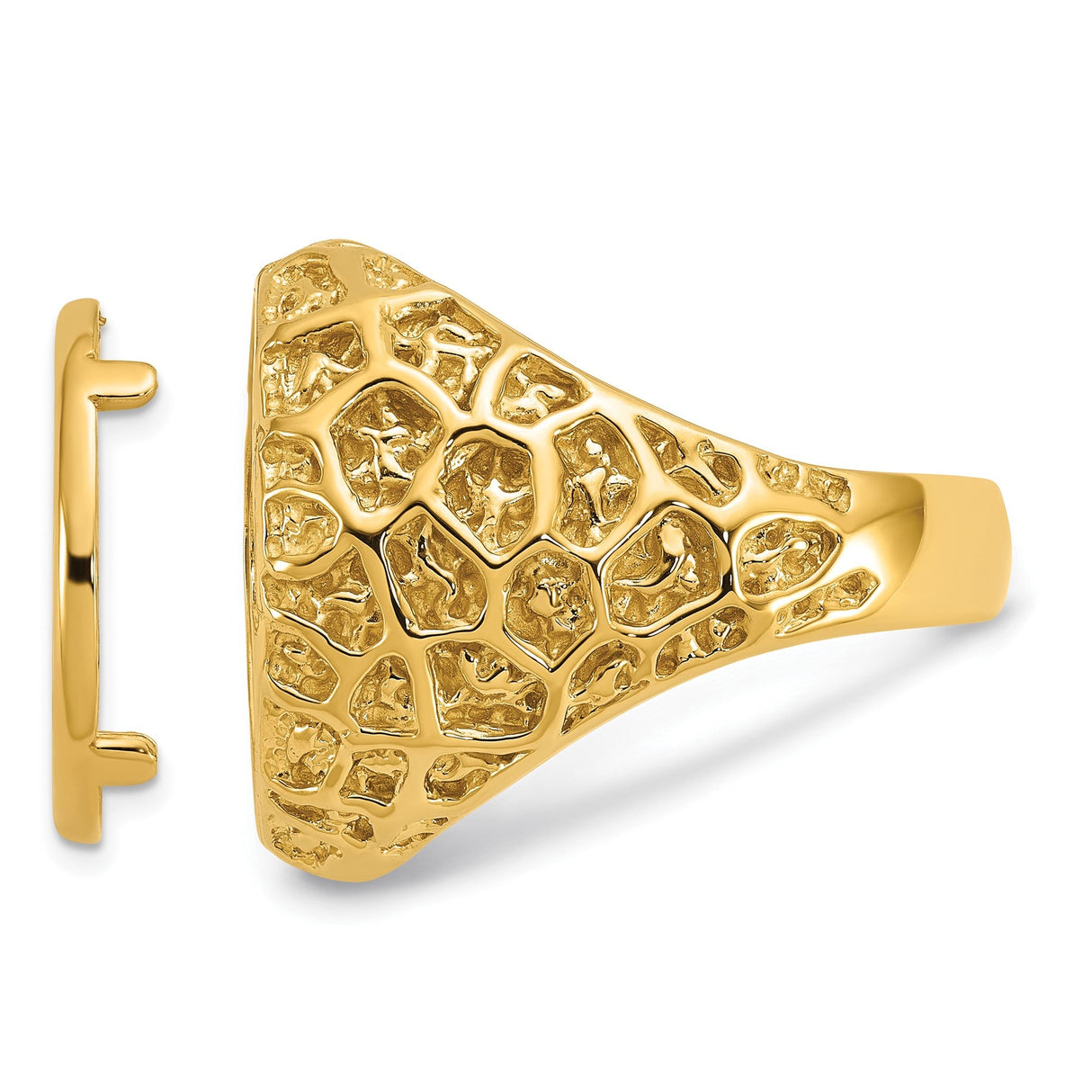 17 mm 14k Yellow Gold coin bezel for 16.5 mm Coin — additional image