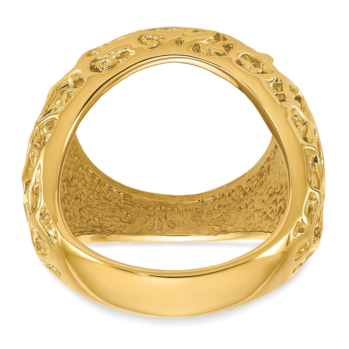 17 mm 14k Yellow Gold coin bezel for 16.5 mm Coin — additional image