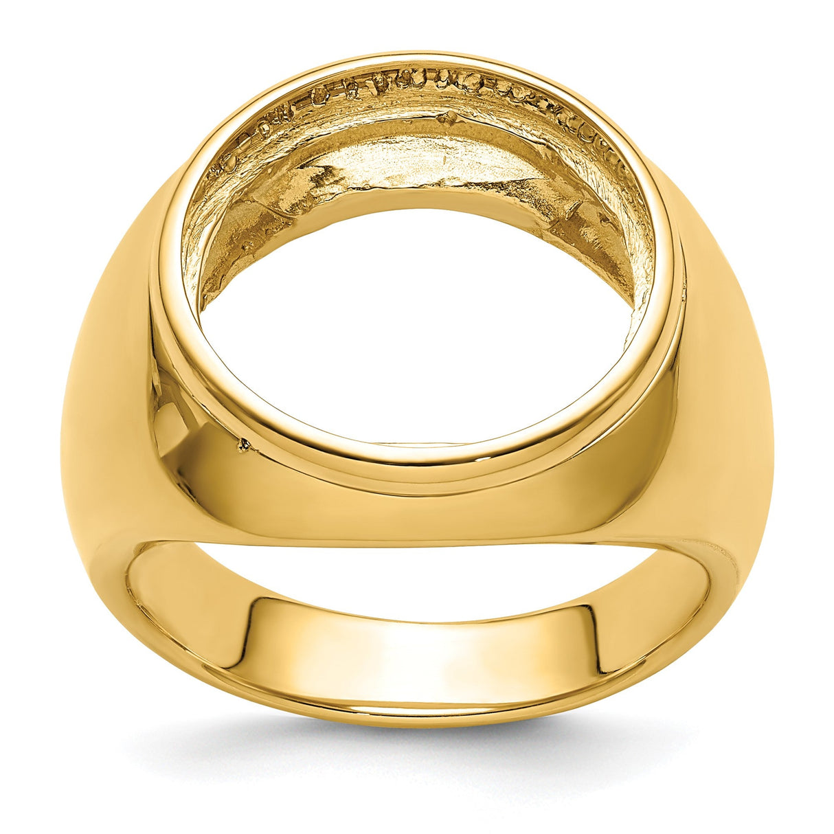 17 mm 14k Yellow Gold coin bezel for 16.5 mm Coin — additional image