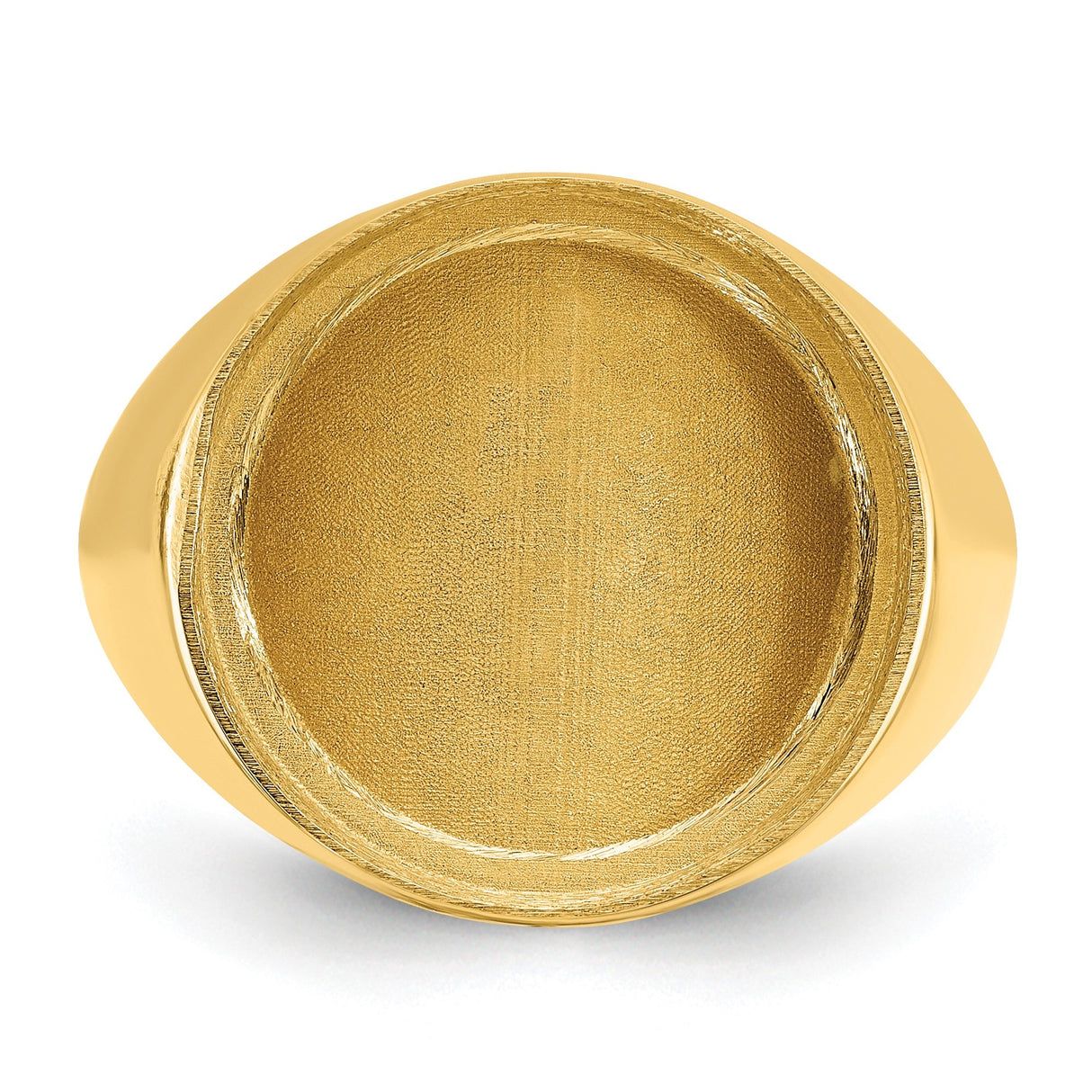 17 mm 14k Yellow Gold coin bezel for 16.5 mm Coin — additional image