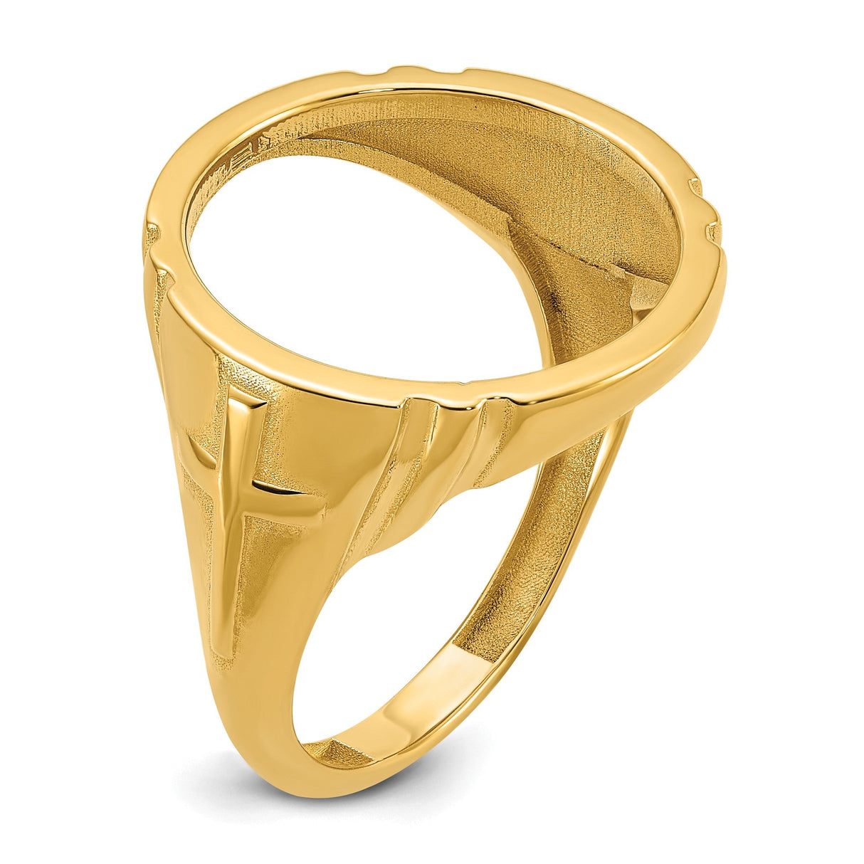 17 mm 14k Yellow Gold coin bezel for 16.5 mm Coin — additional image