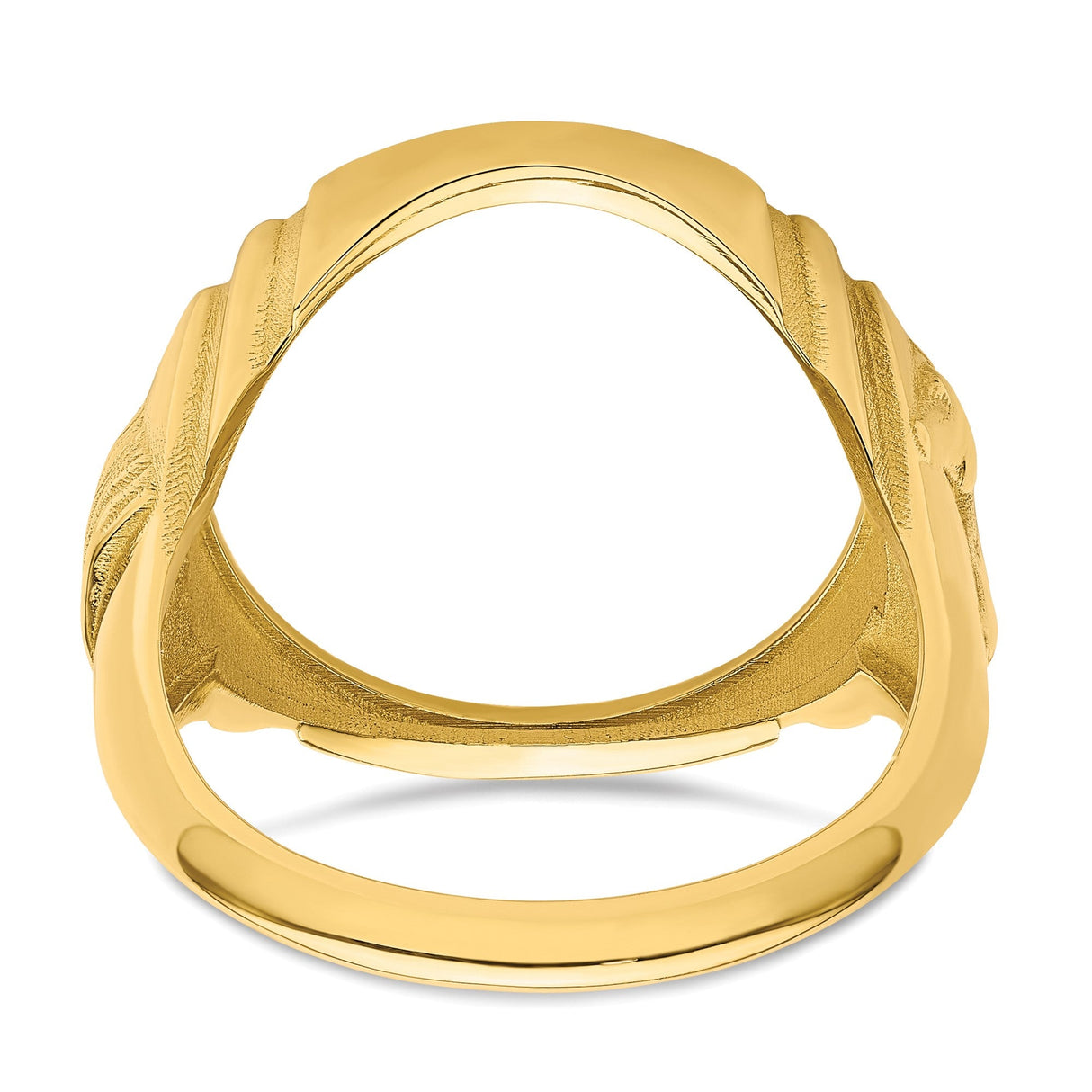 17 mm 14k Yellow Gold coin bezel for 16.5 mm Coin — additional image