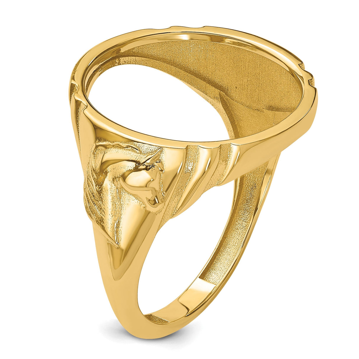 17 mm 14k Yellow Gold coin bezel for 16.5 mm Coin — additional image