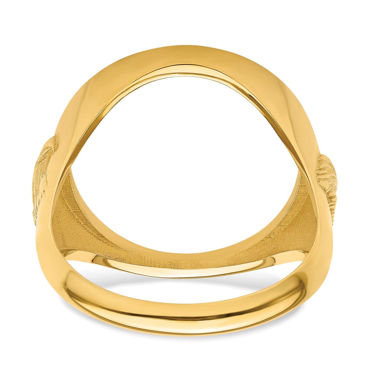 17 mm 10k Yellow Gold coin bezel for 16.5 mm Coin — additional image