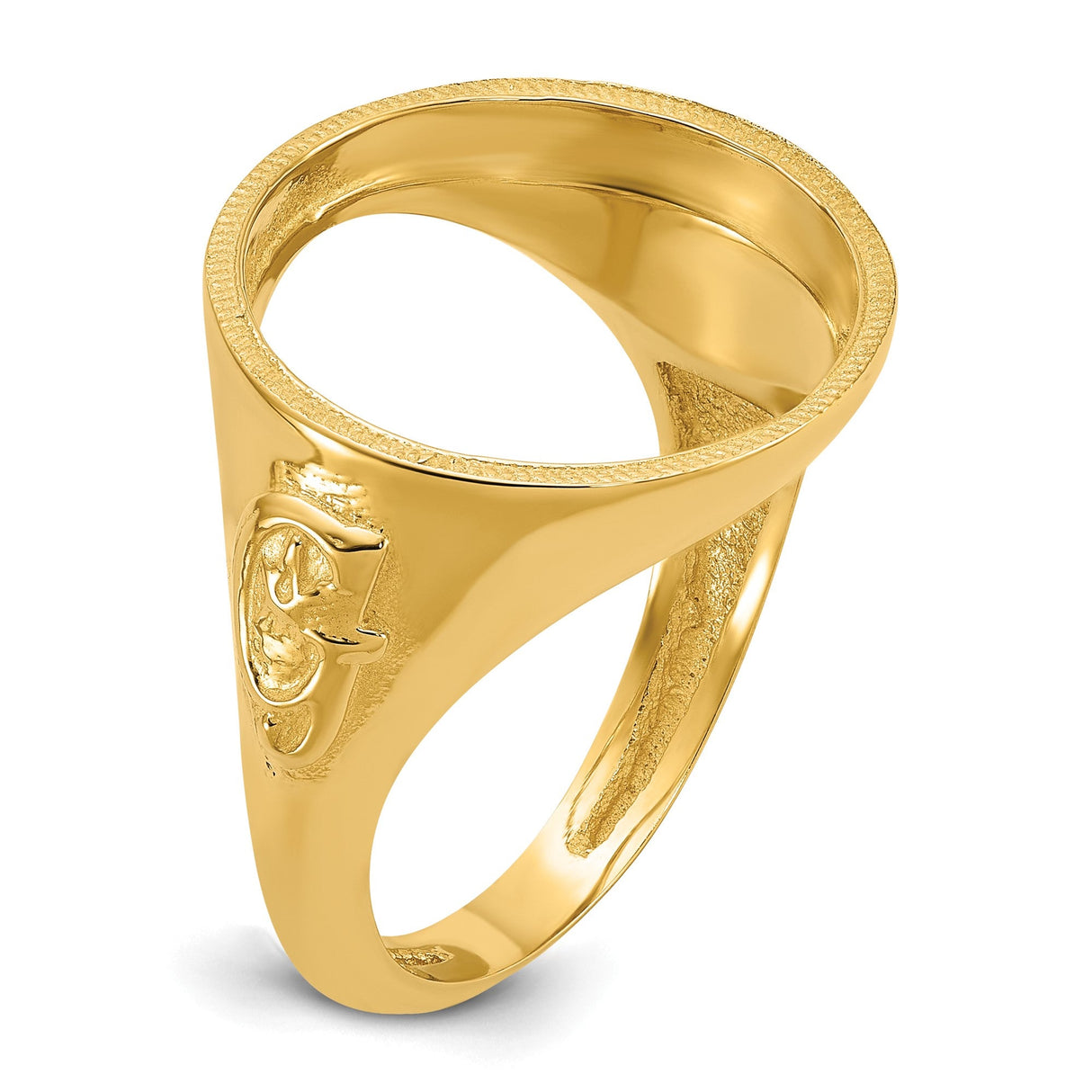 17 mm 14k Yellow Gold coin bezel for 16.5 mm Coin — additional image