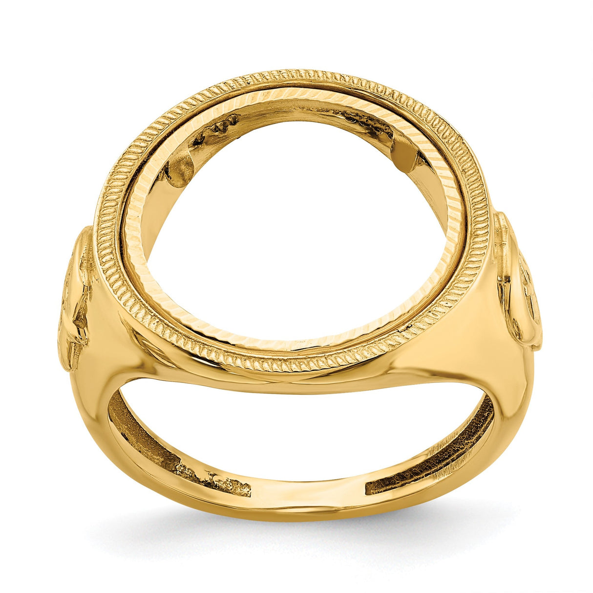 17 mm 14k Yellow Gold coin bezel for 16.5 mm Coin — additional image