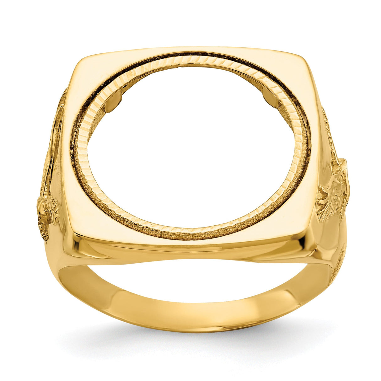 17 mm 14k Yellow Gold coin bezel for 16.5 mm Coin — additional image