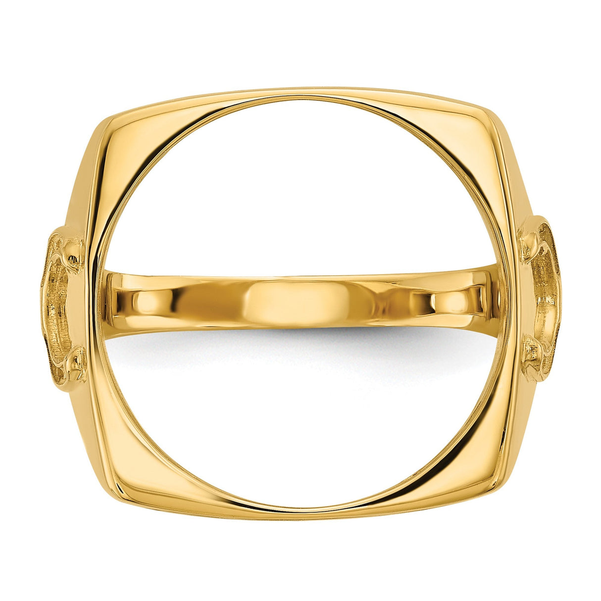 17 mm 14k Yellow Gold coin bezel for 16.5 mm Coin — additional image