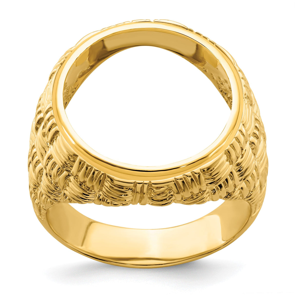 17 mm 14k Yellow Gold coin bezel for 16.5 mm Coin — additional image